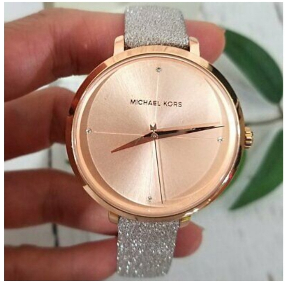 Michael khors glitter band watch
